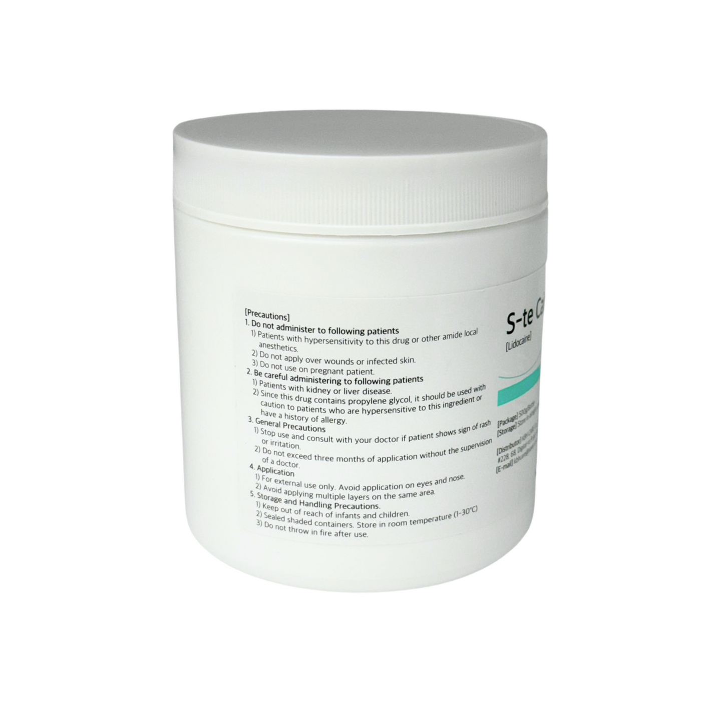 S-te Cain Lidocaine Cream 10.56% 500g