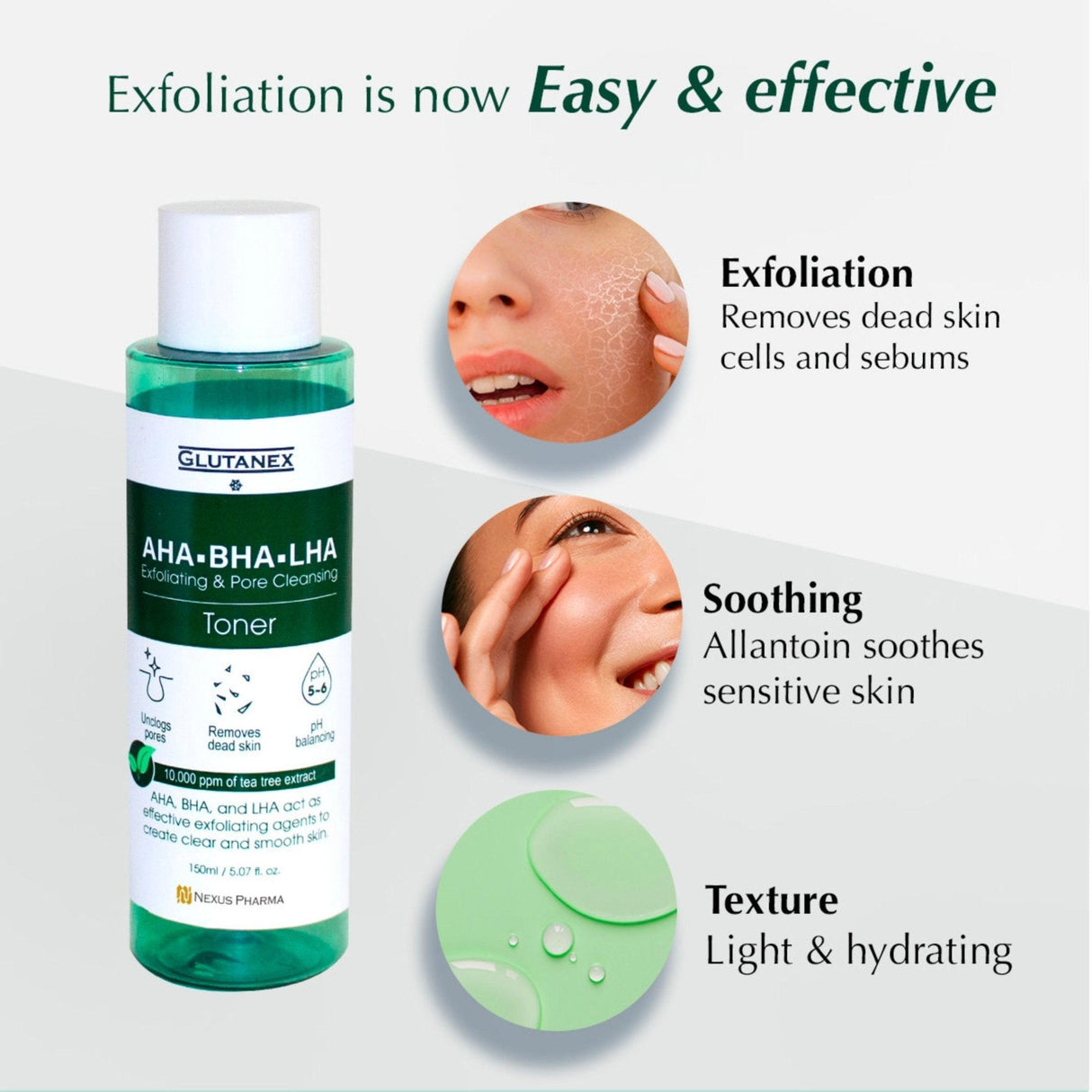 AHA-BHA-LHA Exfoliating & Pore Cleansing Toner - Filler Lux™ - SKIN CARE - Nexus Pharma