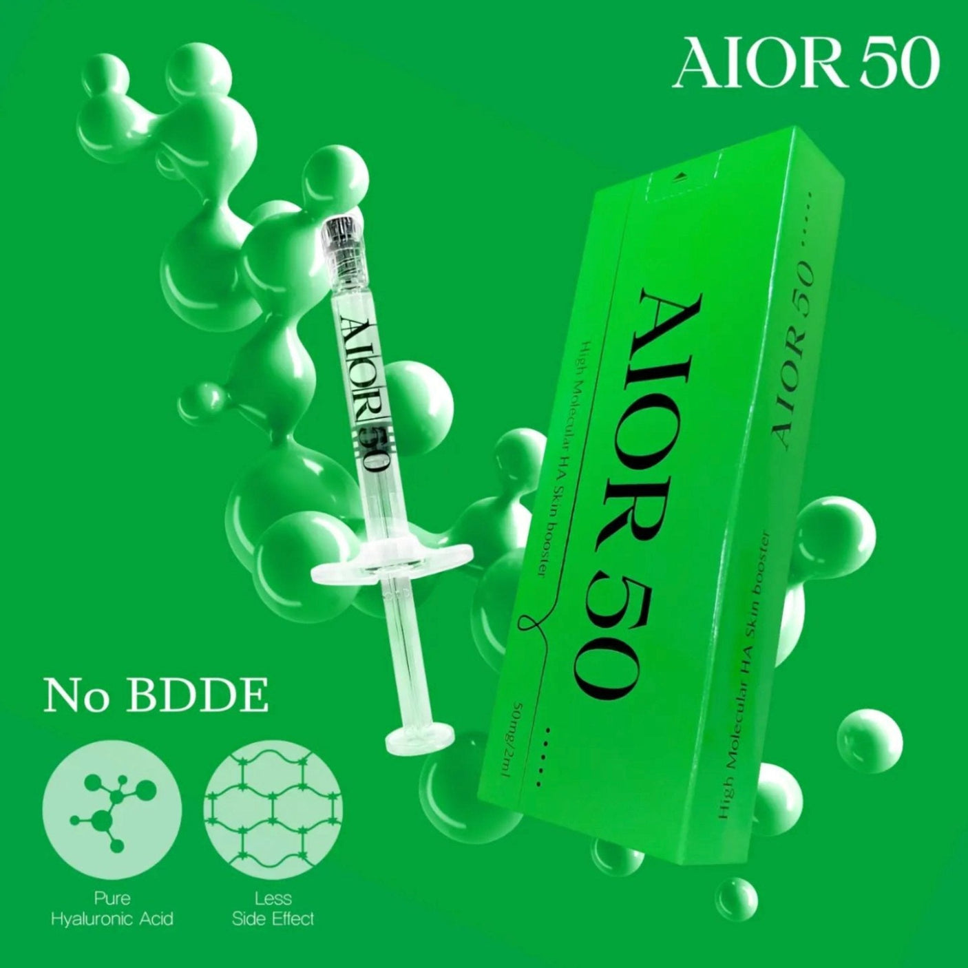 Aior 50 High Molecular HA Skin Booster - Filler Lux™ - Mesotherapy - Quiver Medic