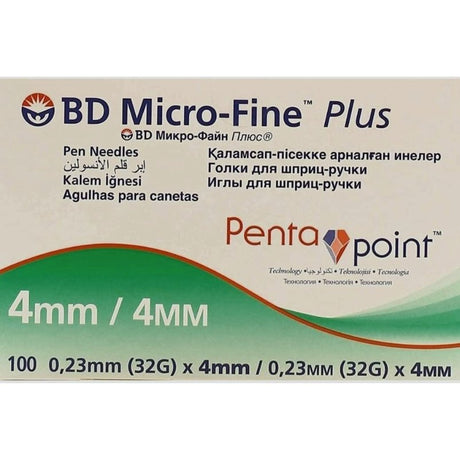BD Micro-Fine Pen Needle 32G - 0.23mm x 4mm 100 Count - Filler Lux™ - Needles - BD