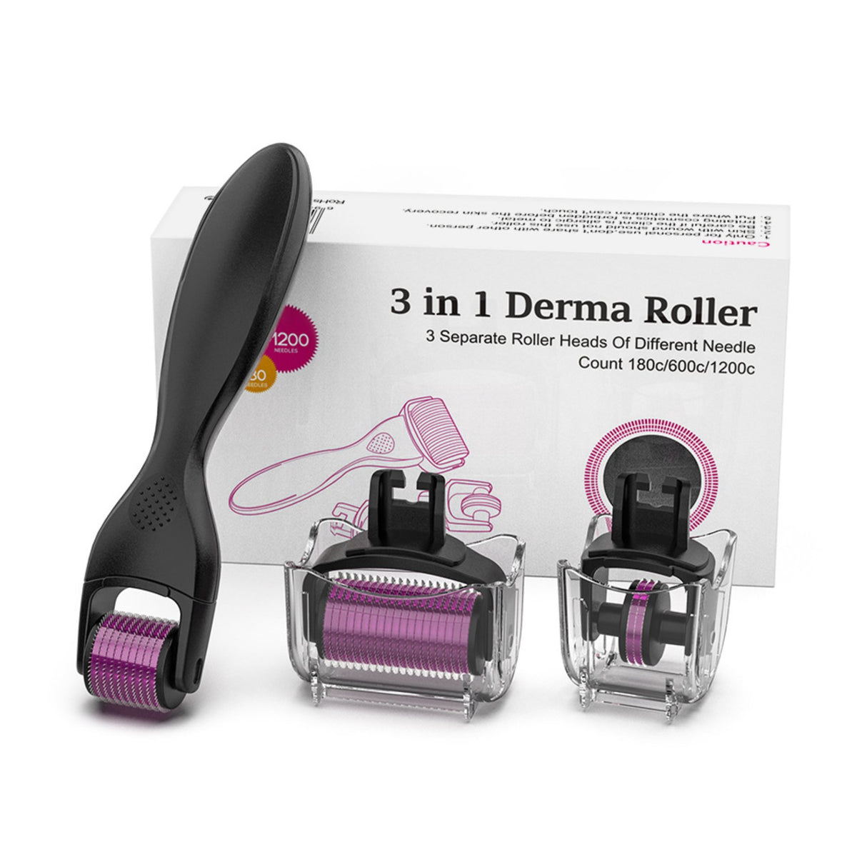 Derma Roller 3 in 1 Kit 600 Microneedles - Filler Lux™ - Medical Device - Filler Lux