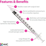 Easy Touch Insulin Syringes - Filler Lux™ - Syringes - MHC Medical