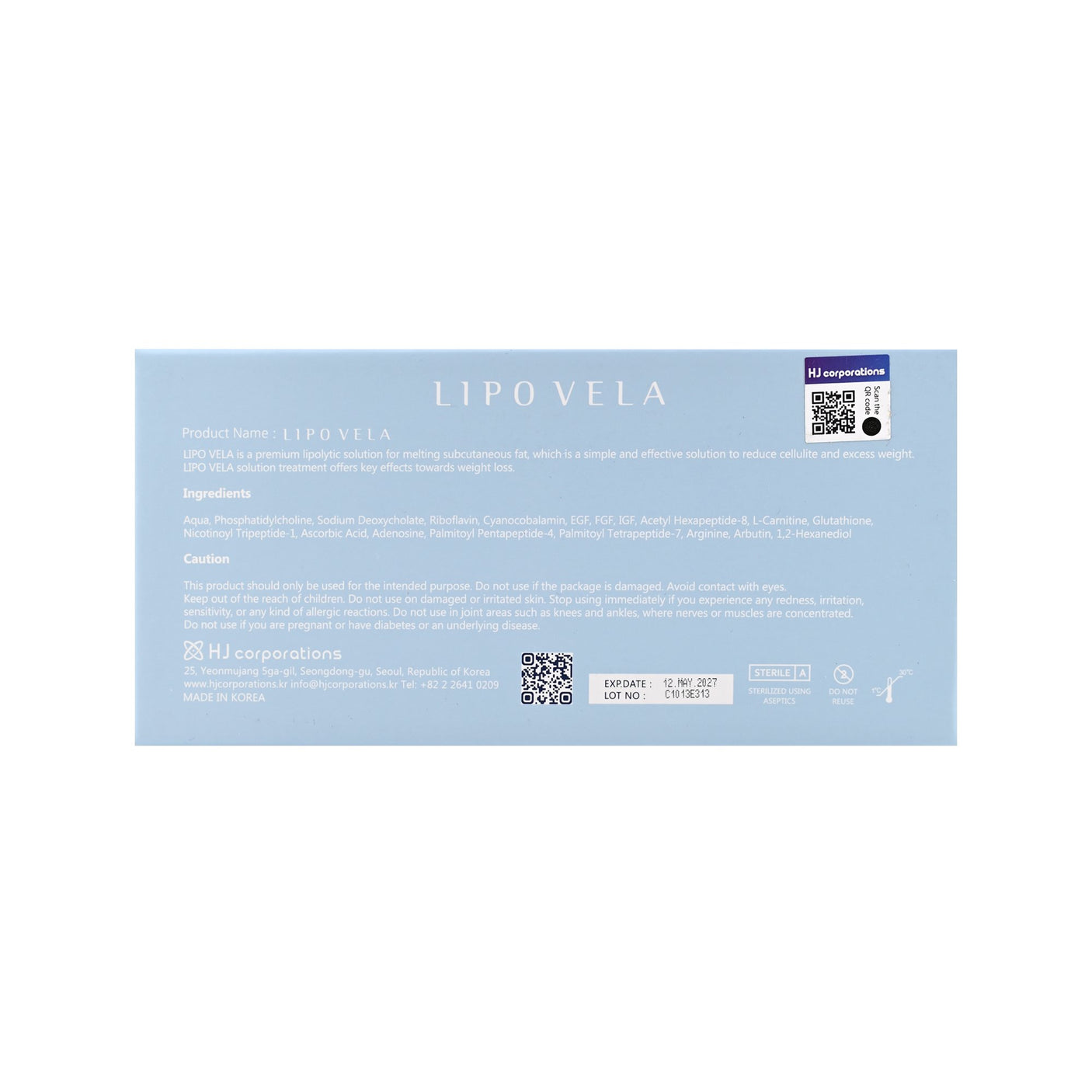 Lipo Vela Lipolytic - Filler Lux™ - Lipolytics - HJ Corporations