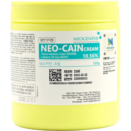 Neo-Cain Topical Anesthetic Cream 10.56% 500g - Filler Lux™ - Anesthetic Cream - NeoGenesis Co., Ltd.