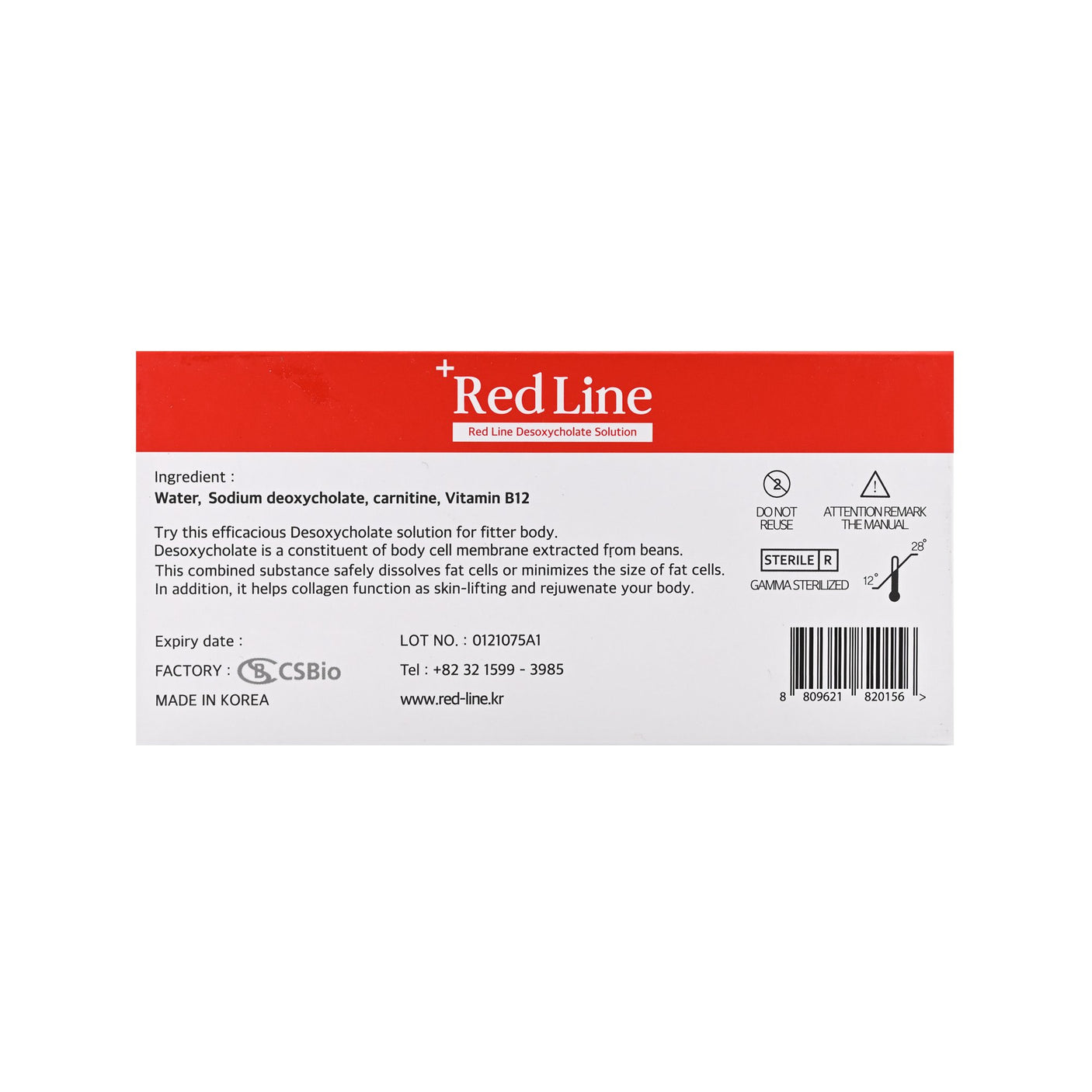 Red Line - Filler Lux™ - Lipolytics - Filler Lux™