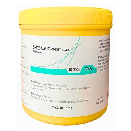 S-te Cain Lidocaine Cream 10.56% 500g - Filler Lux™ - Anesthetic Cream - Let It beauty Co., Ltd.